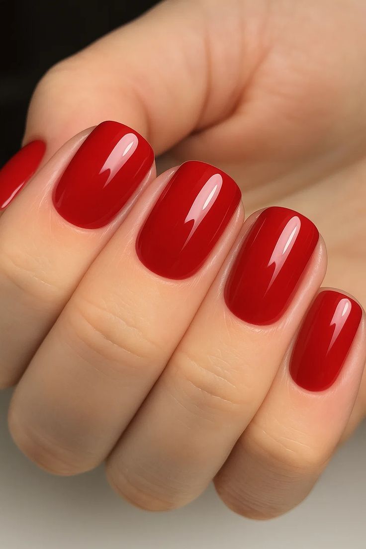 Re - usable Press on Nails - Red