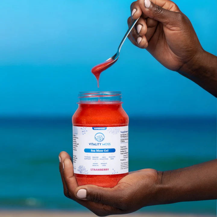 Sea moss Gel - Strawberry 500ml